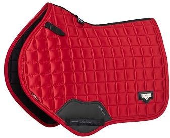 LeMieux Loire Satin Classic Close Contact Square Sattelpolster, Chili Red, Größe L