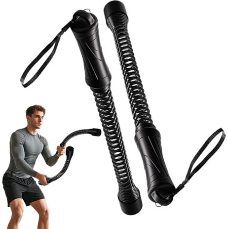 Cuerda De Entrenamiento | Par De Cuerdas De Batalla Alta Resistencia Para Fuerza Central - Equipo De Fitness Con Empuñadura Antideslizante Para Acondicionamiento Físico y Entrenamiento