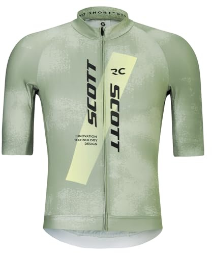 Scott RC Pro Fahrradtrikot Kurzarm grau/gelb 2026