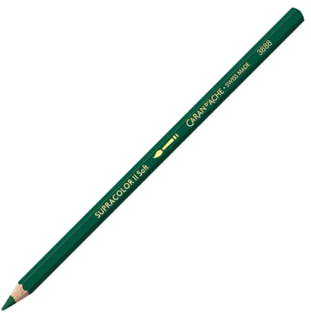 Caran D'ache Supracolor Watersoluble Pencil, Dark Green (3888.229)