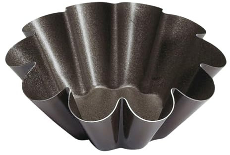 Gobel - Moule à Brioche Fond Plat - 10 côtes - Ø75/40 mm - h30 mm - Acier - Revêtement Antiadhérent Bicouche Garanti sans PFAS - Qualité Professionnelle – Fabriqué en France