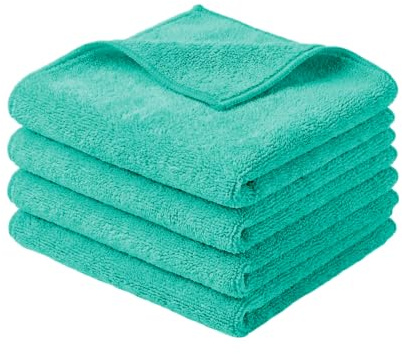 APP MF Cloth - Chiffon microfibre 40 x 40 cm 360 g/m² Vert, lot de 3 | Accessoire voiture, essuie tout sans traces ni rayures, Idéal microfibre pour voiture, moto et velo