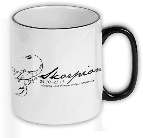 FunTasstic Tasse Sternzeichen Skorpion Kaffee-Pott (T052)