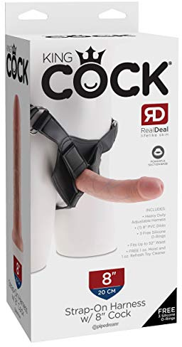 King Strap On Harness with Cock Flesh 8in
