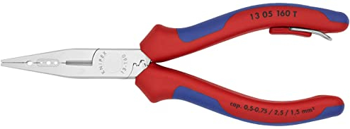 KNIPEX Alicat electricista 160, Legierter Stahl, MULTICOLOR, 160 mm