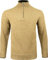 JACK PYKE Ashcombe - Strickpullover mit Reißverschluss - 100% Lammwolle - Beigebraun - L