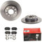 BREMBO BREMSSCHEIBEN Ø256mm + BREMSBELÄGE HINTEN FÜR VW GOLF 5 6 5K1 TOURAN