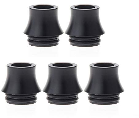 5PCS 810 Pom Drip Tip para TFV8 Big Baby / TFV12 Prince/Griffin 25 / ijust 3 / ELLO Duro/Pharaoh Mini/ammit 25 / Kensei 24 RTA Atomizer Sin Tabaco ni nicotina (Bundle : 5PCS, Color : Black)