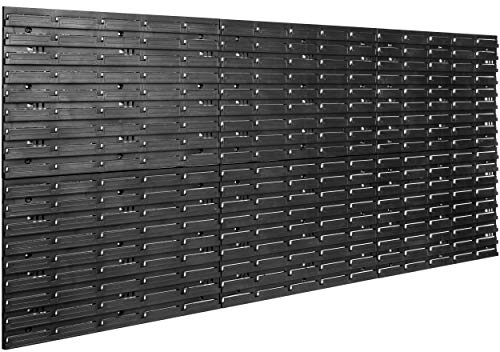 botle Lagersystem Wandregal 1734 x 780 mm | Stapelboxen Schüttenregal Sichtlagerkästen | Extra Starke Wandplatten | Regal Erweiterbar | Werkstattregal Lagerregal Werkstattwandregal Steckregal