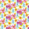 Mank GmbH Tischdecken aus Airlaid Mitteldecken 80 x 80 cm Mank Einmal Tischdecke für Gastronomie und Feiern 20 Stück Blumen Mitteldecke Floral Bunt Luana