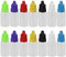 CODIRATO Bouteilles de Liquide 70 PCS avec Système d'Égouttement, Bouteilles en Plastique Vides avec Flacons Compte-gouttes pour E-liquide, Huiles, Colorants et autres Liquides (10ML)
