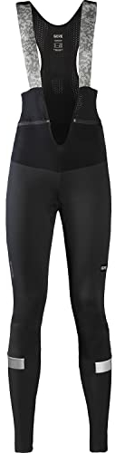 GORE WEAR Damen Thermo Fahrrad-Trägerhose Ability, Mit Sitzpolster, GORE-TEX INFINIUM, 38, Schwarz