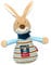 SIGIKID 39392 Wärmekissen klein Semmel Bunny Mädchen und Jungen Babyspielzeug empfohlen ab Geburt beige/blau