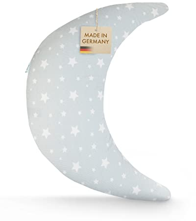 pic Bear Stillkissen - Stillmond - hochwertiges Lesekissen - anschmiegsames Lagerungskissen aus Baumwolle - Bauchstützkissen - Ice Stars