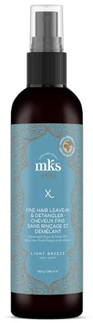 MKS Eco X, Fine Hair, Light Breeze-Duft – 118 ml – Leave-In Treatment & Detangler – Marokkanisches Arganöl, Hanfsamenöl – Vegan & Cruelty Free