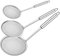 Aiareozy 3 Piezas Espumaderas de Cocina, Espumadera Acero Inoxidable, Colador de Alimentos para Cocina, Fina Espumadera con Colador para Freír Pastas Espaguetis y Fideos, Evitar Salpicaduras