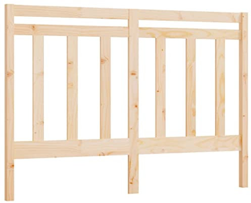 vidaXL Solid Pine Wood Headboard Brown, Stylish Bed Enhancement, Easy Assembly Required, Ideal for Beds Without Headboards, 166x4x100 cm