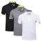 HUAKANG 3 Pack Mens Polo Shirts Short Sleeve Breathable Quick Dry Golf Top Running Sports Tee Top Gym Workout Polo T Shirts 0506 Black Grey White-M