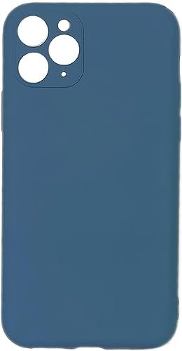 Slim Liquid Silicone Case for iPhone 11 Pro (2019) 5.8-Inch - Full Body Protective Cover -Lightweight Smooth Soft Rubber - Shockproof cover with Microfiber Lining - Drop Protection (Navy Blue)