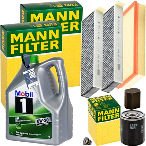 Inspektionspaket + 5L 0W-30 Motoröl passend für Combo Grandland