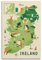 WALS Landkarte Poster Europa England Irland Dekorative Leinwand Familie Schlafzimmer Kunstwerk Bild Gemälde 40 x 60 cm