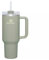 STANLEY Stanley H2.0 Flowstate Quencher Becher aus Edelstahl, 1,2 l, Herd und Hand mit Magnolie, erholsames Grün