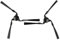 vhbw 2X Seitenbürste Ersatz für Miele RX-SB2, 9724010, RX1-SB für Saugroboter - Reinigungsbürsten Set, Links/rechts, schwarz