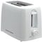 Hamilton Beach Essential 2-Slice Toaster, Plastic, 6 Browning Levels, Removable Crumb Tray, Wide Slots, Compact, Integrated Cord Storage, 650W - HB1116W, White