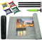 Puzzlematte 2000 Teile, Filz Puzzle Matte Grau, Puzzle Mat Roll, Puzzle Aufbewahrung Puzzlematte Zum Rollen, Puzzle Unterlagen Puzzlepad Puzzlerolle, Puzzleteppich, 80cm x 120cm