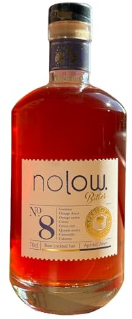 Nolow Spirit Free N°8 - Bitter sans Alcool -Gentiane et Orange- Peu sucré- bouteille de 70cl