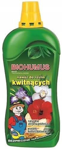 Agrecol Naturdünger für blühende Pflanzen Biohumus 1.2L natürliche Pflanzenbehandlung, flüssiger Pflanzenschutz und Pflege