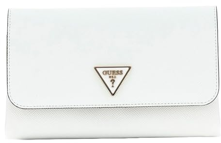 GUESS Noelle Mini Xbody Flap Organizer White