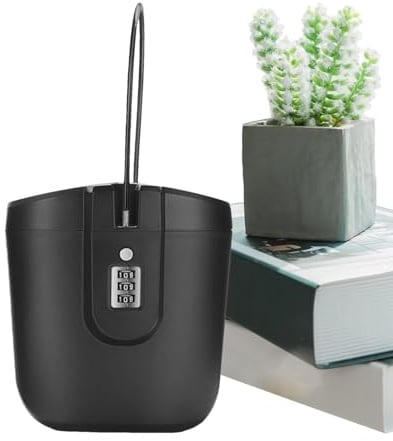 HunicandIU Strandsafe Für Ihre Wertsachen, Tragbarer Schließfach Mit Code, wasserdichte Strandsafe, 2 Liter Sichere Aufbewahrungsbox, Für Camping Sport Reisen Einkaufen