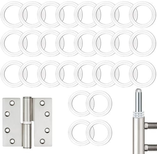 Fitschenringe Zimmertüren Kunststoff 60 Stück 1mm & 2mm Unterlegscheiben Türscharnier 10,2 mm X 15 mm Montageringe Ohne Abriebspuren Fitschenringe