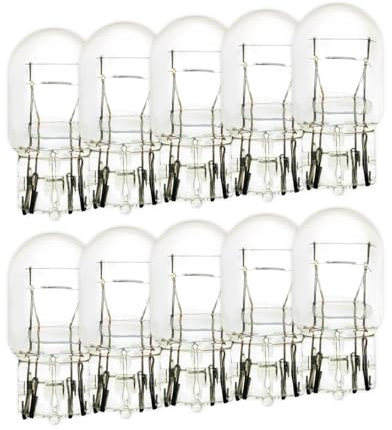 Lanuovx 10 Stück T20 W21/5W 12V Bremslicht Birne W3x16q Hochwertige Glühlampe für Auto, Motorrad, LKW. Bremslicht, Rücklicht, 12V 21/5W, BAU15s Sockel