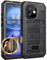 Beeasy for iPhone 16 Case Waterproof Heavy Duty Metal Armour Cover Shockproof Dustproof Built-in Screen Protector, Robust Full Body Protective Military Rugged Case for iPhone 16, Black