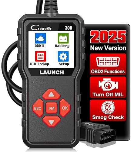OBD2 Scanner Car Diagnostic Tool LAUNCH Creader 300,Engine Fault Code Reader,Support Read Data Stream,Scanner for All OBDII Protocol Cars Since 2000, CR300