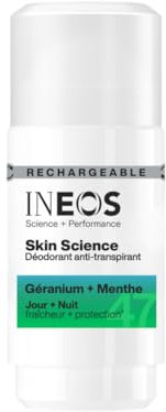 INEOS Deodorant Roll On Skin Science Au Parfum De Geranium + Menthe 50ml