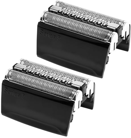 2 Stück Ersatz-Scherkopf Kompatibel mit Series 5, 52B Rasierköpfe Ersatzklingen Klingen Rasierkopf für Series 5 5090cc, 5070cc, 5050cc, 5020s, 5030s, 5040s etc. (52B, Schwarz)