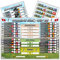 Pick A Lane Womens Euro Cup 2025 football schedule Wallchart poster (A2) and Sweepstake Kit