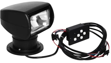 Treeisland Faro da lavoro, 12 V, 100 W, con telecomando, IP66, impermeabile, per barca, yacht