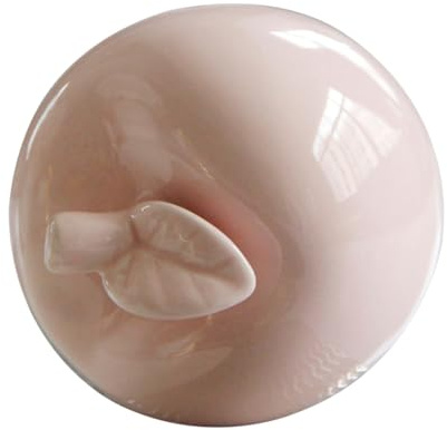 HEALLILY 1pezzi Decorazione Mela Rosa in Ceramica Ornamento da Tavolo Natalizio Decorazione Creativa per Casa Feste