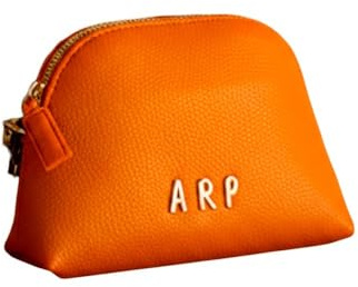 Agatha Ruiz de la Prada – Ovales Federmäppchen aus veganem Leder in Orange