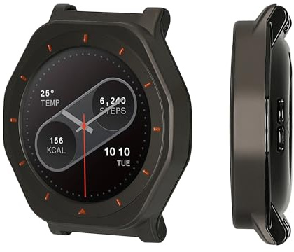 kwmobile Funda Compatible con CMF by Nothing Watch Pro 2 (D398) Case - Carcasa de Metal para Esfera de Smartwatch - Cover Antigolpes Marco Smartwatch - Negro