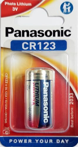 1 Pile Panasonic CR123 Lithium 3V