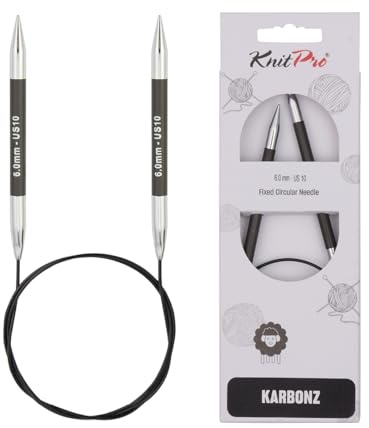 KnitPro Karbonz Rundstricknadel 16 (40cm) | 6mm