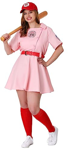 Plus Size League of Their Own Dottie Halloween Costume - Authentic Baseball Uniform Replica for Women 5X