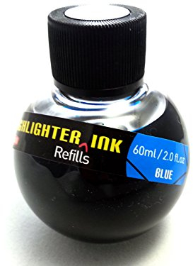 GELOB Textmarker Nachfülltinte, Textmarker, Füllfederhalter, Textmarker in loser Schüttung, Kunsthandwerk, Farbe, in Schönheit, Textmarker Nachfülltinte [blau]