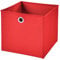 1 Stück Faltbox Rot 28 x 28 x 28 cm Aufbewahrungsbox faltbar