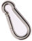 nesling Karabinerhaken 8 x 80mm, Edelstahl
